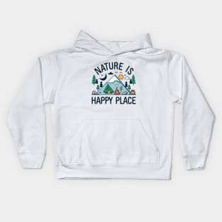 Nature is my happy place Kids Hoodie